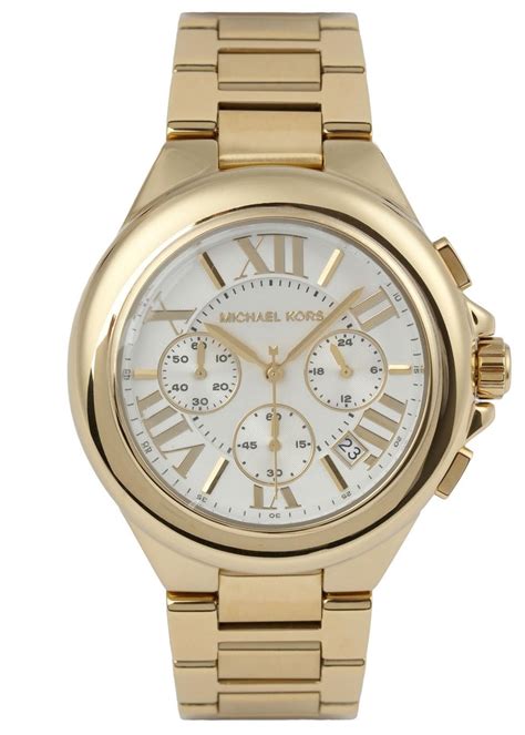 gold plated mens michael kors band|Michael Kors gold tone watch.